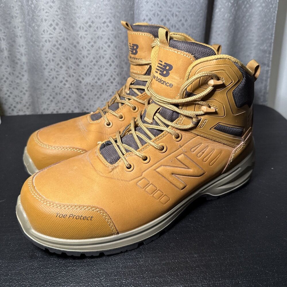 New Balance Calibre Comp Toe Work Shoe Wheat Mens Size 10 4E